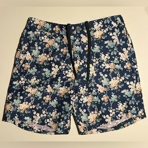 NWT Onia Calder 6E Swim Trunks in Josephine Blue Size Small S 6” inseam